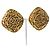 Vintage Chanel Coco Mark Gold Ohrringe Golden