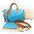 Louis Vuitton Turquoise Speedy 40 Shoulder Bag Blue - view 10