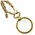 Collana Loupe Vintage Placcata Oro Chanel D'oro - vista 2