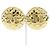 Chanel Coco Mark Ohrringe vergoldet Vintage Golden