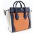 Céline Borsa a spalla Celine Luggage Nano Shopper arancione - vista 3