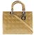 Borsa a mano Lady Dior in pelle verniciata Arancione