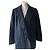 Chaqueta Christian Dior de lana azul marino con rayas marrones