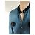 Camicia di jeans Iro con dettagli in pelle nera Nero Blu navy - vista 2