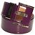 Cinto Michael Kors de couro roxo com logo tamanho M