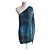 Vestido de seda Calvin Klein Batik Azul Bronce Marrón Marrón claro