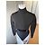 Body Alaïa Negro Estilo Neopreno Cuello Alto - vista 3