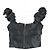 Loveshackfancy plissiertes gerafftes Off-Shoulder-Crop-Top aus schwarzem Polyester - Ansicht 5