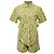 Max Mara Set di camicia e pantaloni corti stampati floreali Max & Co in cotone giallo