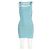 Abito mini in bandage con ritagli Herve Leger in rayon blu - vista 4