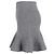 Falda trompeta mini de lana gris de cintura alta de Jil Sander - vista 2
