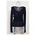 Gucci Strickpullover mit V-Ausschnitt aus marineblauer Wolle - Ansicht 6