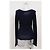 Gucci Strickpullover mit V-Ausschnitt aus marineblauer Wolle - Ansicht 8