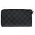 Louis Vuitton Damier Graphite Zippy Geldbörse N60379 Schwarz - Ansicht 8