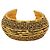Bracciale e bangles bizantini vintage degli anni '70 di Chanel Gold hardware