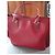 Lancel Elsa Handtasche Rot Baumwollcanvas - Ansicht 2