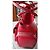 Lancel Elsa Handtasche Rot Baumwollcanvas - Ansicht 4