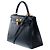 Hermès HERMES Kelly 28 Bag in Navy Blue Leather - 102261 - view 5