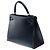 Hermès HERMES Kelly 28 Bag in Navy Blue Leather - 102261 - view 6