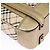 Borsa a spalla Burberry Nova Check in tela di pelle beige oro Auth hk1797 D'oro - vista 14