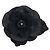 Spilla CC in Tweed di Lana Nera Camelia di Chanel Nero