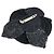 Spilla CC in Tweed di Lana Nera Camelia di Chanel Nero - vista 3