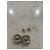 Orecchini quadrati scintillanti di Chanel Silver hardware - vista 7