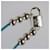 Bracciale charm con perline Lockit Louis Vuitton Argento Blu - vista 5