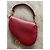 Bolsa de ombro Christian Dior Saddle Vermelha de Couro Vermelho - vista 3