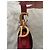 Bolsa de ombro Christian Dior Saddle Vermelha de Couro Vermelho - vista 4