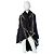 Just Cavalli Poncho Schwarz mit Echtem Fell - Ansicht 2