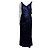 Autre Marque Abendkleid in Mitternachtsblau mit Pailletten von Alfred Angelo mit Schleppe