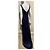 Autre Marque Abendkleid in Mitternachtsblau mit Pailletten von Alfred Angelo mit Schleppe - Ansicht 2