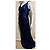 Autre Marque Abendkleid in Mitternachtsblau mit Pailletten von Alfred Angelo mit Schleppe - Ansicht 4