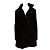 Thomas Burberry Vintage schwarzer Mantel mit Karofutter