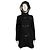 Thomas Burberry Cappotto duffle nero vintage con cappuccio in lana