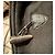 Thomas Burberry Cappotto duffle nero vintage con cappuccio in lana - vista 5