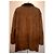 Pierre Cardin Shearling Lammfell Schafsleder Velours brauner Lammy-Mantel, Größe L - Ansicht 7