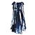 Vestido Sky de Alexander McQueen Blanco Azul Azul oscuro