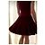 Mini vestido Alaïa de lana burdeos - vista 7