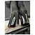 Saint Laurent Fransenstiefel Schwarz Hirschleder - Ansicht 9