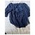 Blusa See by Chloé in chiffon di seta blu navy - vista 6