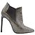 Stivaletti Saint Laurent in pelle dorata D'oro - vista 4