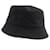 Chapéu bucket de lã e algodão com logo triangular Prada Cinza antracite - vista 3