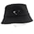 Chapéu bucket de lã e algodão com logo triangular Prada Cinza antracite - vista 5