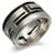 Hermès Hermes Silver925 Ring Move Ash #8.5 Black Metal