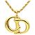 Collana con Logo CD Christian Dior D'oro