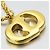 Collana con Logo CD Christian Dior D'oro - vista 2