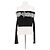 Off White Top Off-White T.FR 42 Viscosa Negro