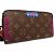Cartera Larga Louis Vuitton M61349 Zippy Monogram Totem Castaño - vista 2